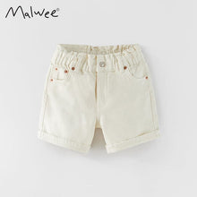 Load image into Gallery viewer, 8470PA-malwee summer wear European and American children's comfortable elastic waist casual shorts