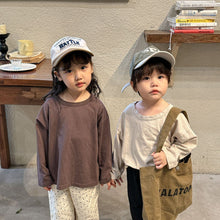 Load image into Gallery viewer, C81337SE-Spring and Autumn Loose Basic Long Sleeve Cotton Top