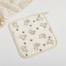 Load image into Gallery viewer, WH3065AC-Korean style 4-layer pure cotton gauze square towel newborn baby towel baby supplies children's handkerchief face wash small square towel