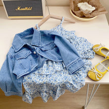 Load image into Gallery viewer, L562DS-Spring and Summer Denim Jacket & Floral Dress