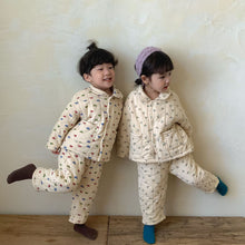 Load image into Gallery viewer, D90586JG-Winter Thickened Plus Velvet Three-layer Quilted Homewear Set