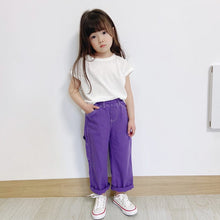 Load image into Gallery viewer, 23003PCW-Spring and summer parent-child wear Japanese casual workwear jeans boys and girls children's sun protection trousers skateboard pants