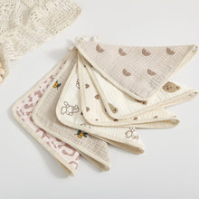 Load image into Gallery viewer, WH3065AC-Korean style 4-layer pure cotton gauze square towel newborn baby towel baby supplies children's handkerchief face wash small square towel