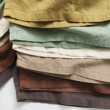 Load image into Gallery viewer, 1108PA-Forest Ramie Multicolor~Children's Summer Retro All-match Shorts for Boys and Girls Korean Casual Shorts