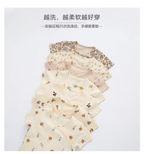 Load image into Gallery viewer, C21427LS-European and American style infant short-sleeved jumpsuit, new male and female baby summer clothes, triangle romper, crawling clothes