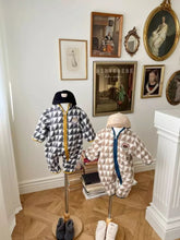 Load image into Gallery viewer, 3682LS-Winter Korean Plush Houndstooth Zipper Long Sleeve Climbing Suit (without hat)
