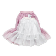 Load image into Gallery viewer, 23001PCW-Spring and summer Japanese style long fluffy flower bud gauze skirt parent-child outfit