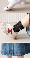 Load image into Gallery viewer, WH0307AC- Spring and Autumn Thin Big Kids Baby Letter Middle Socks (4 in a Set)