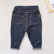 Load image into Gallery viewer, WH112105PA- Spring and Autumn knitted imitation denim casual trousers
