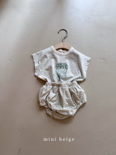 Load image into Gallery viewer, 6109TG-Summer popcorn striped top + butt pants set