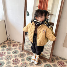 Load image into Gallery viewer, D91118SE-Autumn and winter Korean version of children's thickened velvet diamond pattern long-sleeved jacket