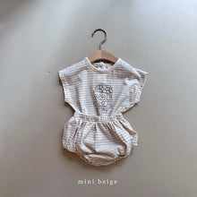 Load image into Gallery viewer, 6109TG-Summer popcorn striped top + butt pants set