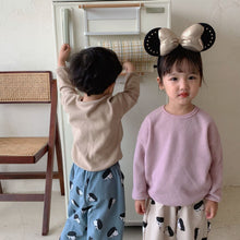Load image into Gallery viewer, D91026SE-Children's sweatshirt waffle boy autumn clothes 2022 new spring and autumn Korean version girl casual long-sleeved baby top