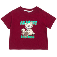 Load image into Gallery viewer, X81335SE-Summer cotton bear print short-sleeved top