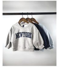 Load image into Gallery viewer, 23D854TG-Children's 2022 Spring and Autumn New Boys and Girls Korean Fashion Letter Printed Long Sleeve Pullover Cotton Sweater Trousers Set