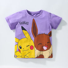 Load image into Gallery viewer, 53109SE-Little maven summer cotton cartoon print short-sleeved top