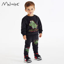 Load image into Gallery viewer, 9146TG-Autumn European and American children's Triceratops casual print long-sleeved top + pants two-piece set