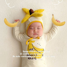 Load image into Gallery viewer, 71716LS-Autumn Korean Banana Shape Printed Bodysuit + Hat