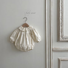 Load image into Gallery viewer, Y7216LS-2022 Korean children's clothing autumn style baby lotus leaf lapel embroidered baby shirt girl baby autumn shirt girl shirt