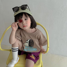 Load image into Gallery viewer, X90269TG-Children's summer suit girls sports 2022 new pure cotton little boy cartoon casual baby short-sleeved two-piece suit