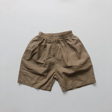 Load image into Gallery viewer, 1108PA-Forest Ramie Multicolor~Children's Summer Retro All-match Shorts for Boys and Girls Korean Casual Shorts