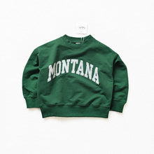 Load image into Gallery viewer, 21055PCW-Autumn Japanese-style parent-child outfit loose terry long-sleeved top with English letters