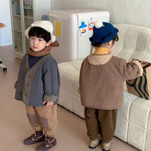 Load image into Gallery viewer, D91056SE-Reversible quilted long-sleeved double-pocket button-down jacket for autumn and winter