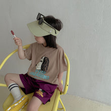 Load image into Gallery viewer, X90269TG-Children's summer suit girls sports 2022 new pure cotton little boy cartoon casual baby short-sleeved two-piece suit