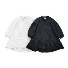 Load image into Gallery viewer, 22102PCW-Summer Japanese cotton loose irregular lace casual dress parent-child wear