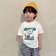 Load image into Gallery viewer, X81335SE-Summer cotton bear print short-sleeved top