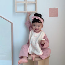 Load image into Gallery viewer, 2021524AC-Korea ins children's embroidered bib wash scarf super soft face towel travel towel cute bear saliva towel