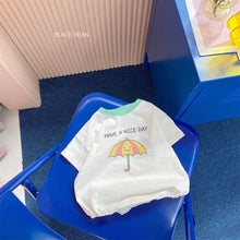 Load image into Gallery viewer, 6116LS-Summer baby umbrella print short-sleeved romper