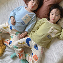 Load image into Gallery viewer, D90785JG-Autumn and winter pocket print color matching home clothes