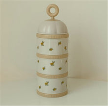 Load image into Gallery viewer, 41001AC-Bear Olive Tulip Infant Portable Three-Layer Milk Powder Storage Box