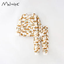 Load image into Gallery viewer, 8771TG-malwee round neck long sleeve children's home two-piece set