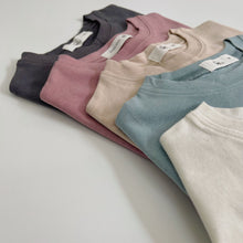 Load image into Gallery viewer, BB2112PCW-Summer Japanese-style brushed angled short-sleeved parent-child top