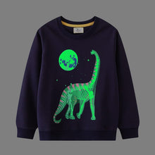 Load image into Gallery viewer, 3162SE-European and American style boy's round neck dinosaur long-sleeved bottoming shirt