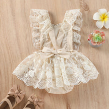Load image into Gallery viewer, AJX04DS-Summer Korean lace flying sleeves skirt