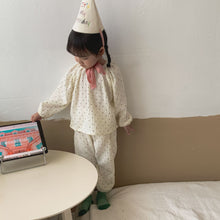 Load image into Gallery viewer, Q90389JG-Children's pajamas boys pullover spring and autumn pure cotton gauze A-type baby long-sleeved suit children girls home clothes