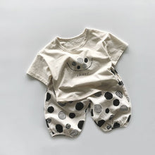 Load image into Gallery viewer, 2262PA-Summer Polka Dot Bamboo Cotton Thin Cropped Pants