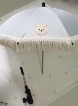 Load image into Gallery viewer, WH90606AC-INS Korean Embroidered Bear Children's Outdoor Stroller Parasol Baby Beach Sun Protection Anti-UV Umbrella