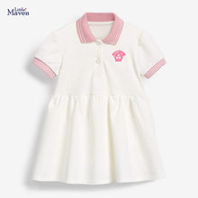 Load image into Gallery viewer, S0901DS-Little maven summer European and American cotton piping dress