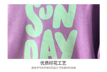 Load image into Gallery viewer, 23D1915PCW- Korean version of children's spring and autumn new parent-child wear Korean style letters loose casual long-sleeved parent-child terry sweater t