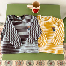 Load image into Gallery viewer, Q90578SE-Children's sweatshirt striped boy top 2022 new spring and autumn stylish girl's clothing loose baby long-sleeved T-shirt
