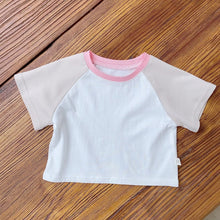 Load image into Gallery viewer, 3220SE-Children's summer color matching T-shirt Korean summer wear ins baby cotton T-shirt thin baby top