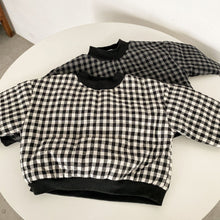 Load image into Gallery viewer, D60329SE-Winter plus velvet thickened plaid long-sleeved top