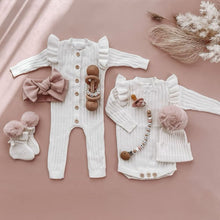 Load image into Gallery viewer, MY9306LS-Baby long buttoned sweater crawling clothes