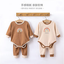 Load image into Gallery viewer, <Taiwan Pavilion> D23269LS-Autumn and winter German velvet warm base layer with bodysuit + trousers + hat cover