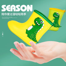 Load image into Gallery viewer, YX1102AC-Children's rain boots boys and girls dinosaur rain boots outdoor waterproof shoes lightweight non-slip rain boots kindergarten water shoes