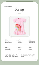 Load image into Gallery viewer, S1583DS-Little maven summer cotton rainbow print dress